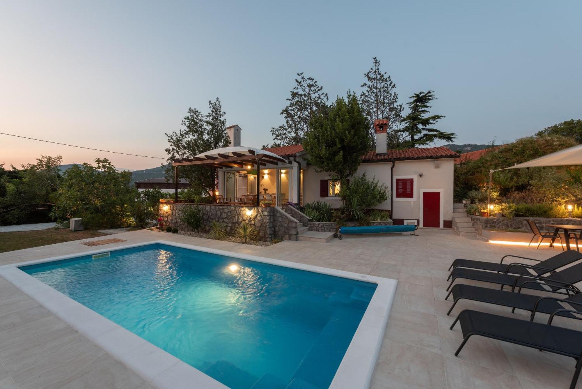 Garden Villa Hreljin ภายนอก รูปภาพ