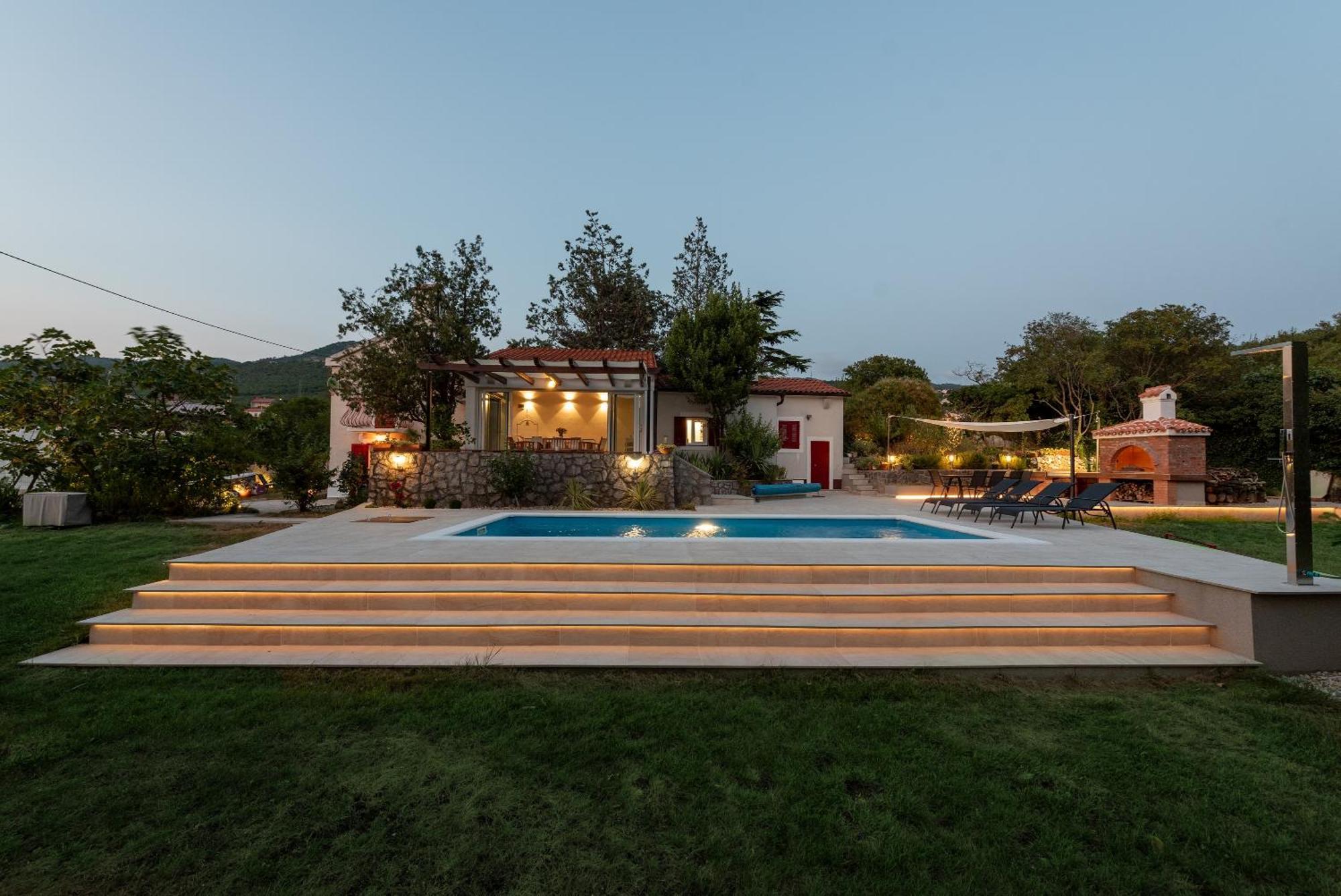 Garden Villa Hreljin ภายนอก รูปภาพ